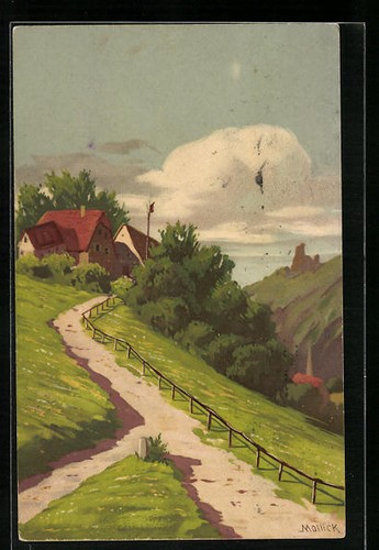 Künstler alfred mailick - künstler-ak,