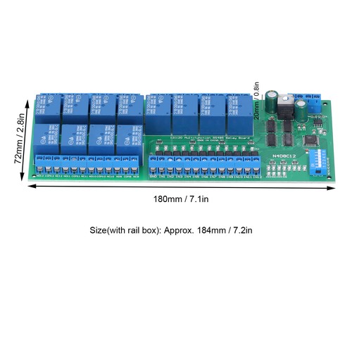 Relaismodul isoliert in - relaismodul, 12‑in