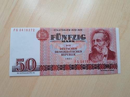 Ddr mark banknote - 50,