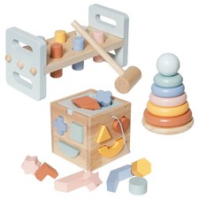 Holzspielzeug pastell - holzspielzeug,
