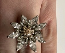 Diamonique ring vintage - diamonique,