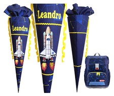 3D Schultüte passend zum Step by Step Starship,Shuttle,Spaceship,Universum,Name
