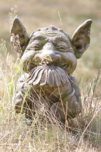 Gartenfigur troll blume - troll,