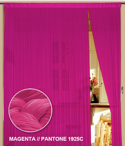 Fadenvorhang magenta x - 90, cm