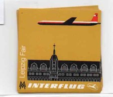 INTERFLUG KOFFERAUFKLEBER  DRUCKFRISCH - 11