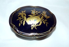 Ilmenau Henneberg 1x Prunk Deckel Dose Bonboniere Echt Kobalt Gold 750/3 20399