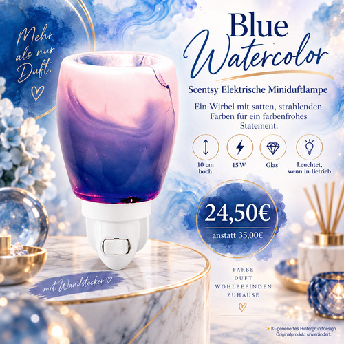 Scentsy blue watercolor - blue,