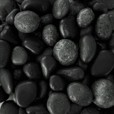 FLUSSKIESEL 20-60mm 1kg SCHWARZ Kieselsteine Dekosteine Natursteine