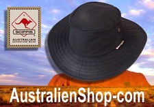 Oilskin Hat - Wachs Hut "JACK" braun / schwarz - Wachshut von Scippis Australien