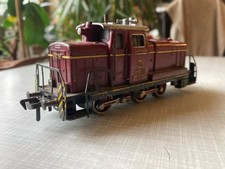 Lokomotive (alt) - Rangier-Lok - Fleischmann - Eisenbahn - Spur H0 - rot