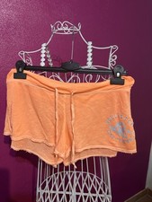 Hollister Shorts Kurze Hose orange neon Größe M Damen Hot Pants Hotpants Stoff