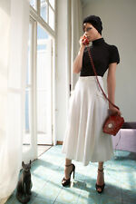 Anna Fuchs festlicher Midi-Rock schwarz Crêpe Georgette Gr. 36