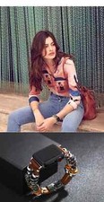 Handmade leather strap - leather, apple