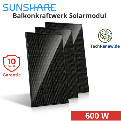 600w balkon solaranlage - 600w, set