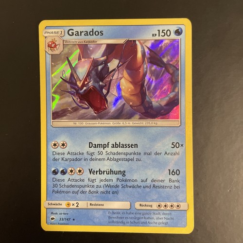 Pokémon karte garados - karte,