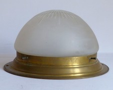 JUGENDSTIL DECKENLAMPE MESSING