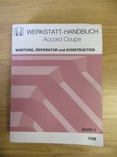 Orig.  Honda Werkstatthandbuch  Accord Coupe , 1998, Band 2