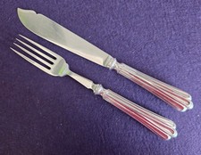 wunderschönes Elkington Fischbesteck (San Marco / 90er versilbert)  36 Teile