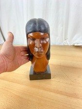 Holz Kopf Indianer NEU Figur