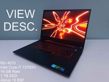 GIGABYTE AORUS 15 BSF-73DE754SH 15.6" 1TB SSD, Intel Core i7-13700H, RTX 4070