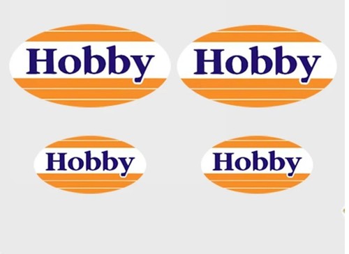 Hobby aufkleber 4er set - 4er,