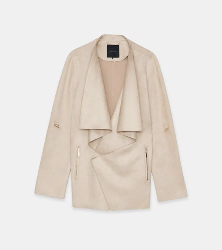 Jacke blazer wildlederimitat - jacke,