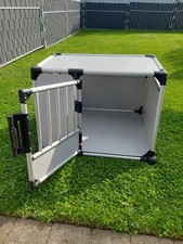 Alu Hundebox gebraucht Silber 