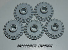 Lego Technic Technik 5 x Zahnrad 20 Zähne #87407 hellgrau NEU