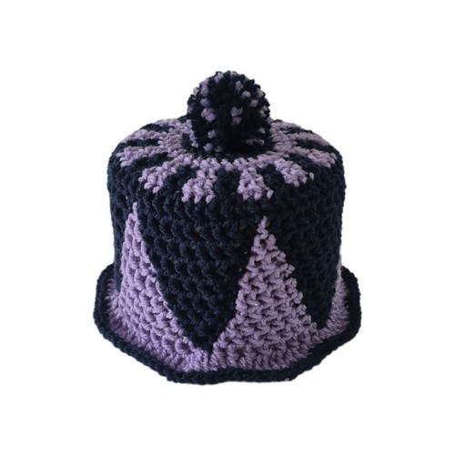 Klohut blau lila - lila, muster