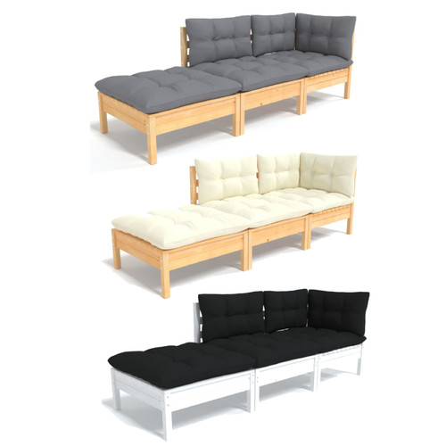 Tlg garten lounge - 3-tlg., garten-lounge-set