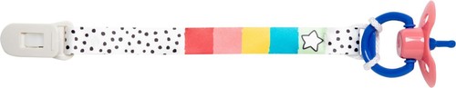 Puppen schnullerband mit clip - mit,