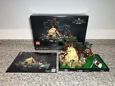 LEGO Star Wars 75330 - Jedi Training auf Dagobah Diorama | Komplett mit Figuren