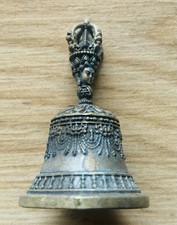 17.-18. Jhd. Tibetanische Tempel und Meditations Glocke Buddhismus Bronze