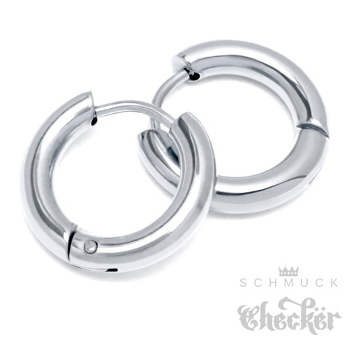 Edelstahl creolen silber gold - edelstahl,