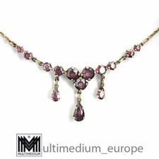 Granat Silber Collier