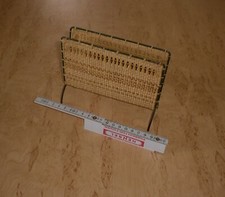 ♥ Serviettenständer Briefständer Notizzettelhalter Dachbodenfund geflochten ♥