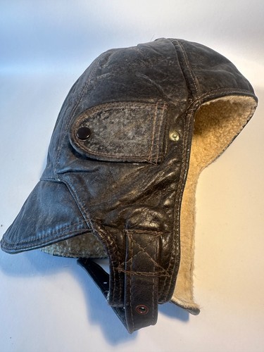 Historische fliegerhaube leder - fliegerhaube,