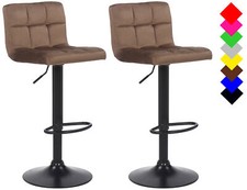 2er Set Barhocker Feni Samt