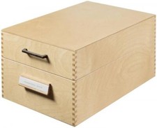 HAN Holz-Karteikasten A5 quer, für 1.000 bis 1.500 Karten