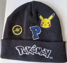 Pokemon Winter Mütze Beanie 6-8Jahre Nintendo Pikachu, Pokeball 