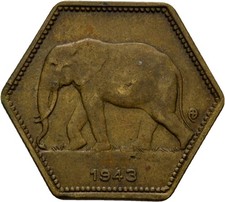 BELGIAN CONGO 2 Francs 1943