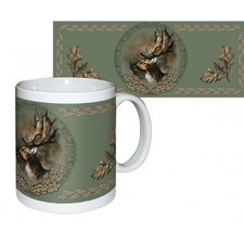 Kaffetasse mit Hirschmotiv 