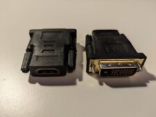 DVI-D (24+1) Stecker auf HDMI Buchse Konverter Adapter Koppler Stecker (Gold)
