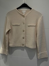 Strickjacke H&M Gr. M cremefarben, goldene Knöpfe