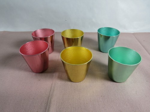Bunte alu schnapsbecher - bunte,