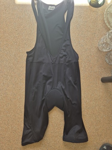 Schwarze rad trägerhose - schwarze, rad-trägerhose