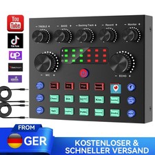 Audio Mischpult Konsole Verstärker USB DJ Live Mixer Studio Bluetooth 5.0 DHL