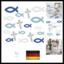 Holzfische Taufe Deko Junge