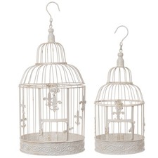 Deko vogelkäfig weiß rund - deko-vogelkäfig,