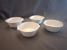 4 x Winterling Porzellan Müsli-Schale Suppentasse Dessert-Schüssel Goldrand